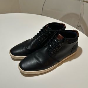Black Leather Aldo High Tops